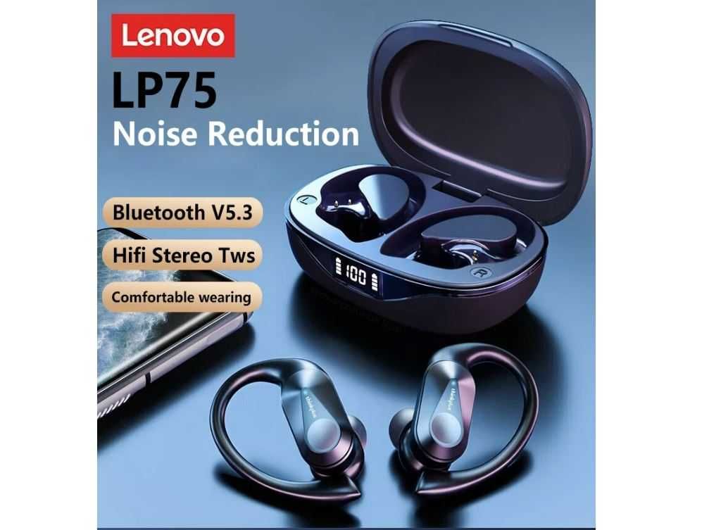 Бездротові Bluetooth 5.3 навушники Lenovo Thinkplus LP75