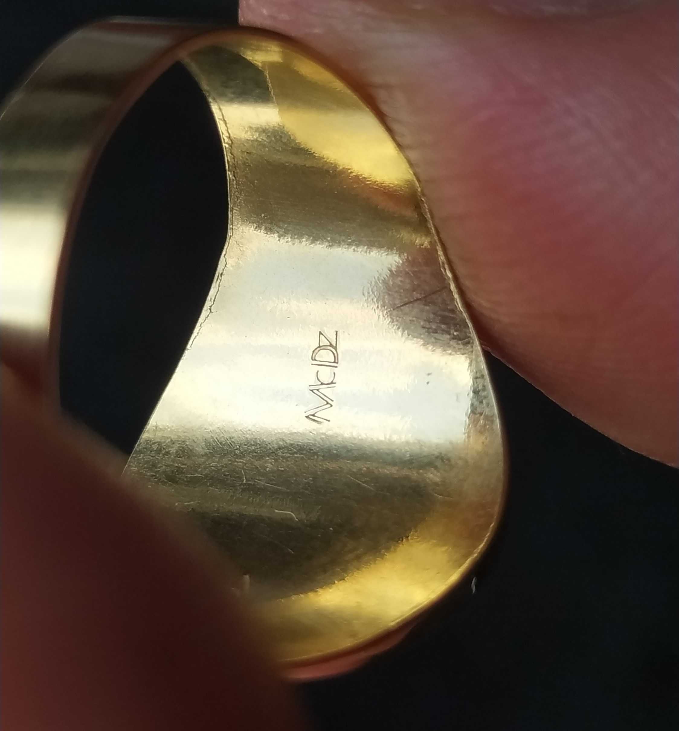 Złoty sygnet  złoto 750