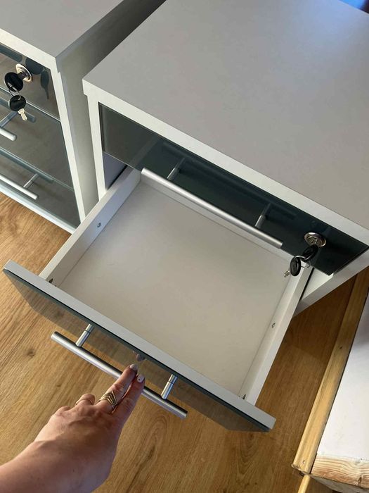 Komoda pod biurko, szafka nocna, meble Black Red White