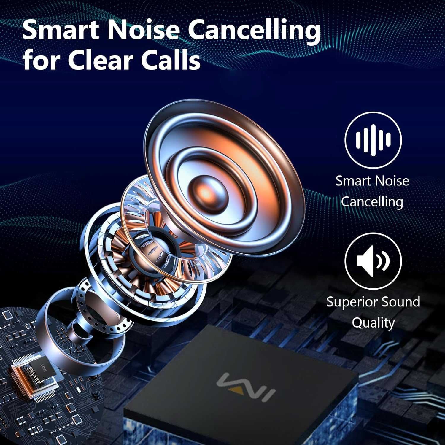 WPOW 2024 - Słuchawki bezprzewodowe Bluetooth 5.3