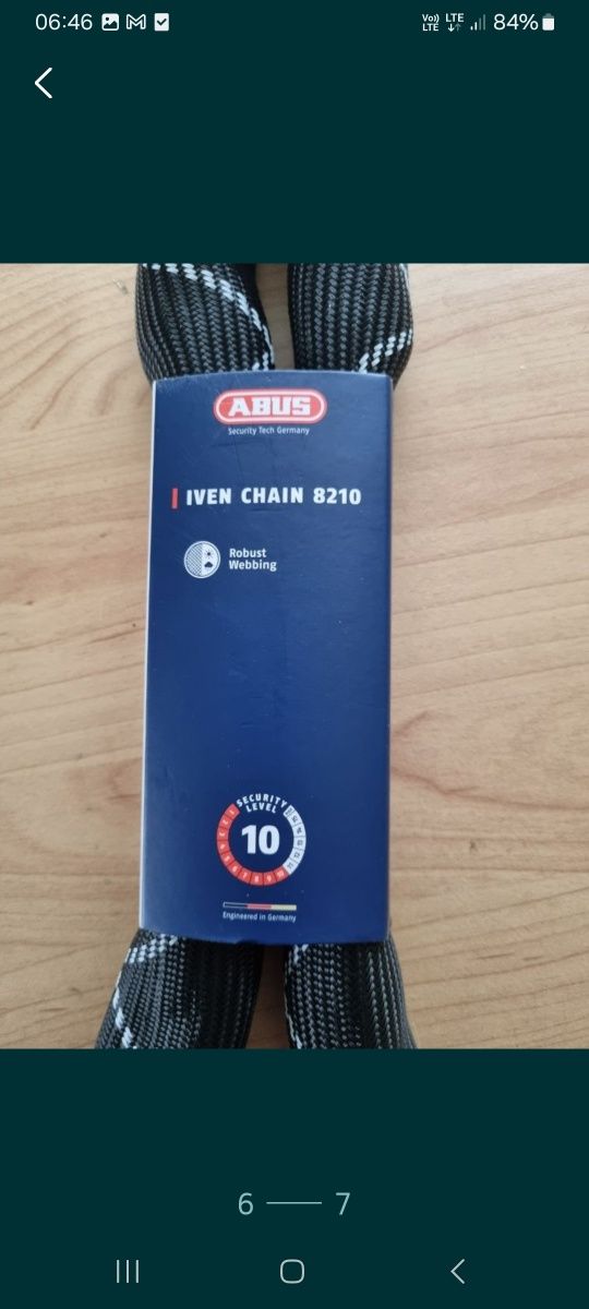 Zapięcie do rowerów ABUS IVAN CHAIN 8210