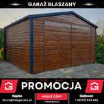 Schowek ogrodowy garaż blaszany drewnopodobny 3x3m garaz na wymiar