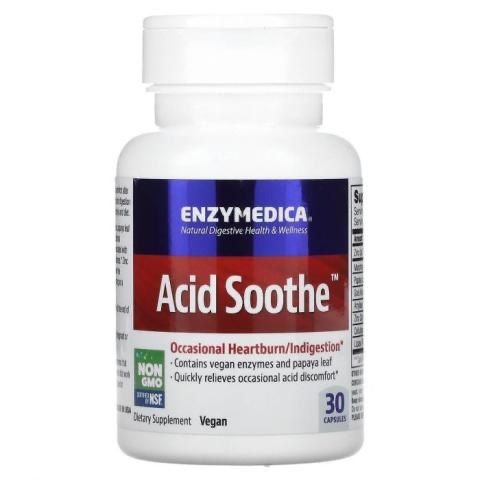 Энзимы Acid Soothe Enzymedica, 30 капсул