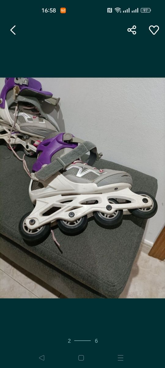 Vendo patins em linha em bom estado