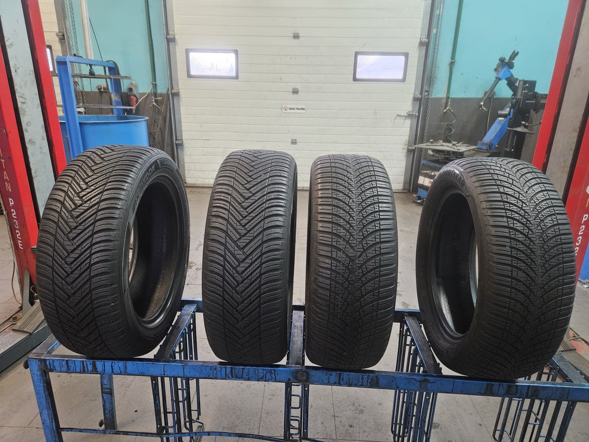 4szt całoroczne 195/55-16 2xHankook + 2xGood Year  ~6mm