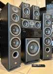 Kino Domowe JBL Denon Kolumny Amplituner Subwoofer Aktywny