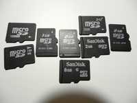 karty microSD 128mb 1gb 2gb 8gb