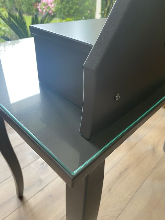 Toaletka Ikea Hemnes szara z taboretem