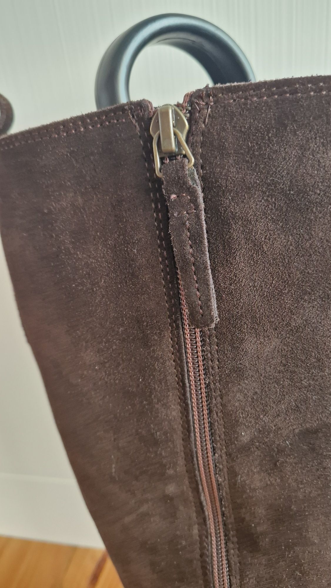 Botas cano alto Tommy Hilfiger 39 castanho camurça