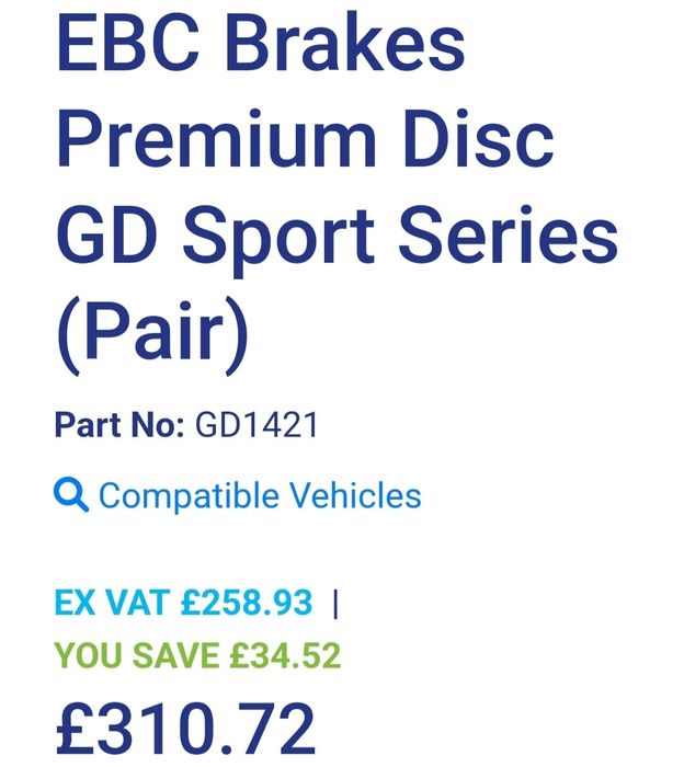 Discos EBC Gen3 Frente 345mm