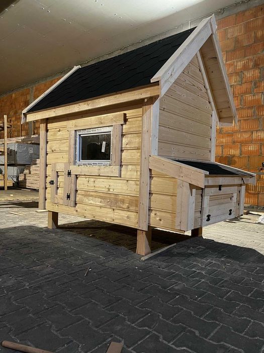 Solidny kurnik dla KUR 127x202x220h Producent WoodStuff gotowy od ręki