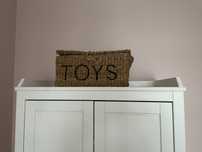 Kosz na zabawki H&M Toys z trawy morskiej