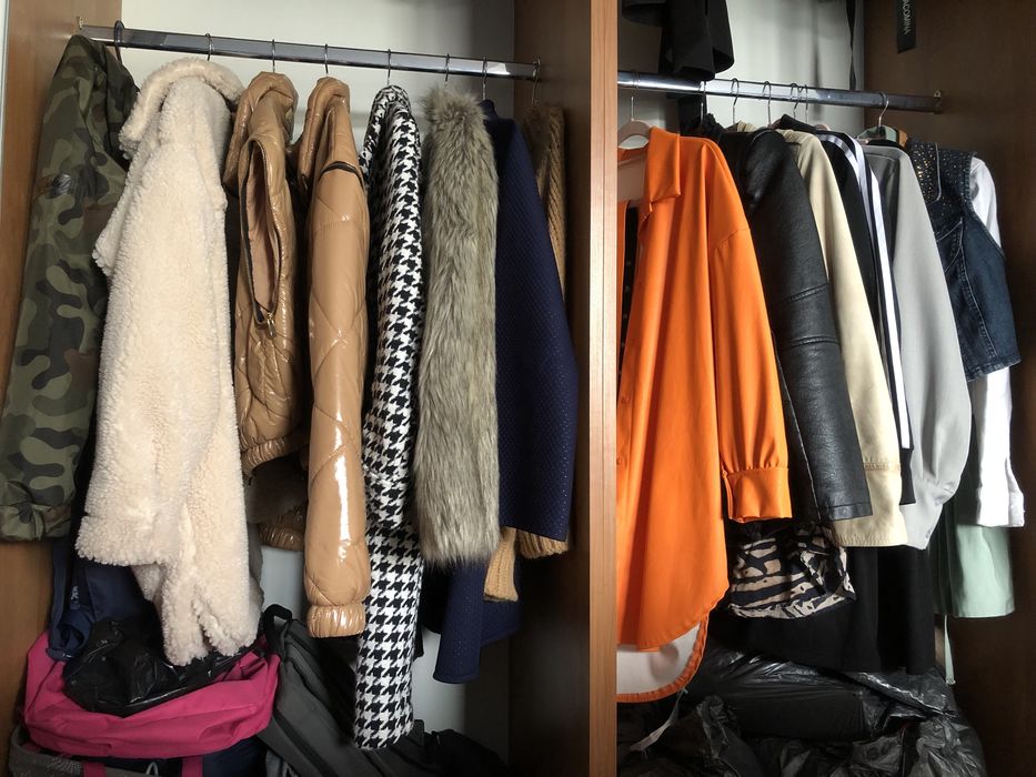 Paka ubrań zimowych i jesiennych