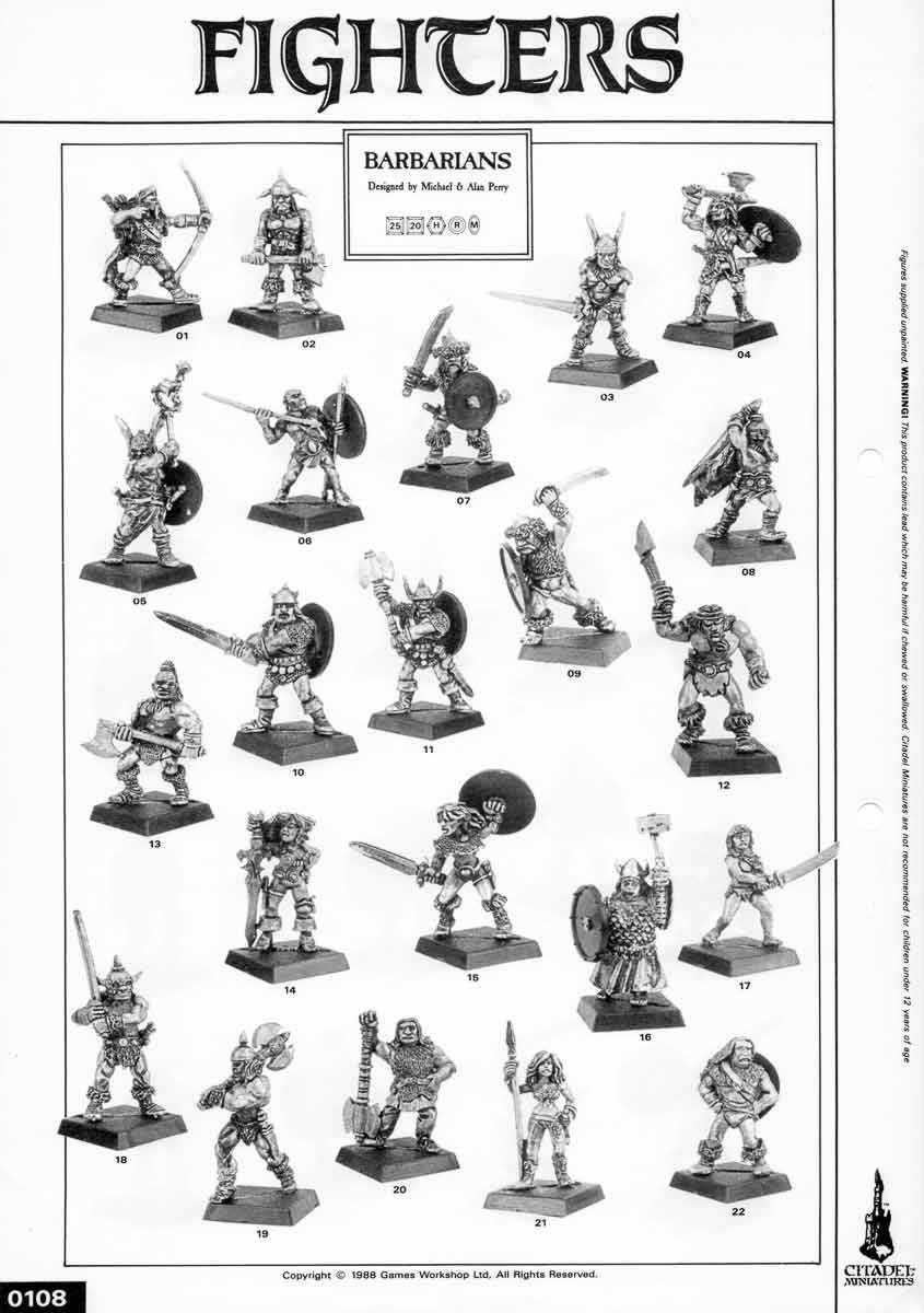 Warhammer Fantasy Battle: F3 Barbarians, Brunhilda, oldhammer