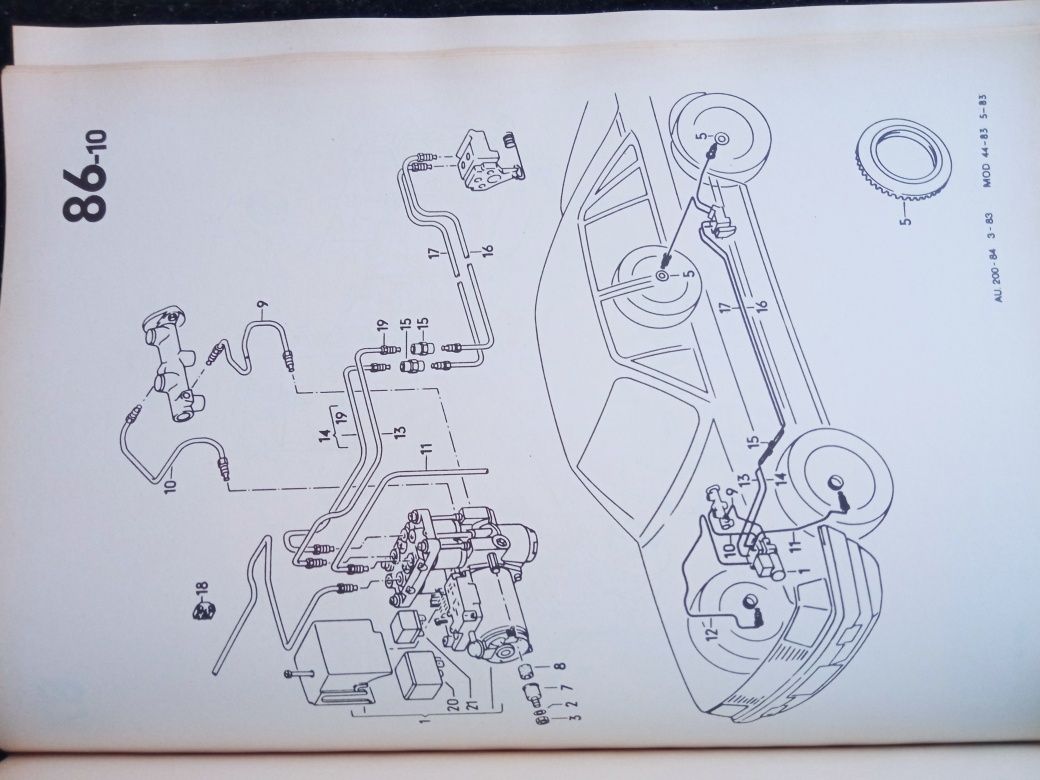 Książka serwisowa Audi 100 Avant