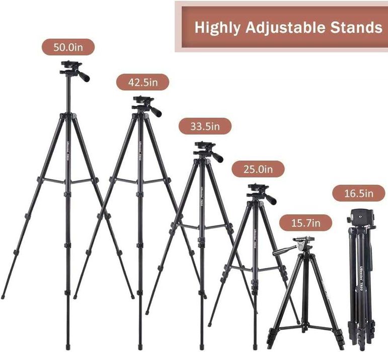 UBeesiz TR50 lampa pierścieniowa LED statyw Samsung Huawei iPhone Ring