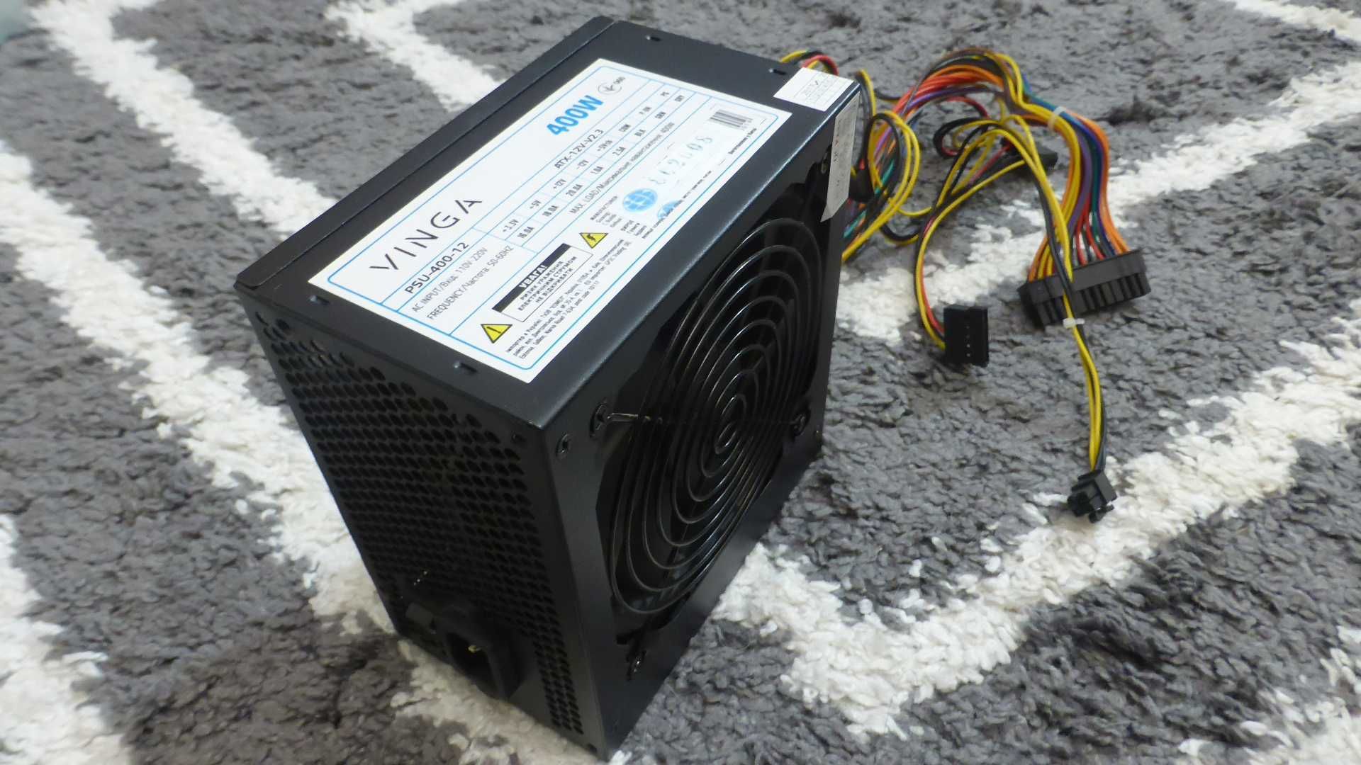 Блок живлення Vinga PSU-400-12,  400W,  black