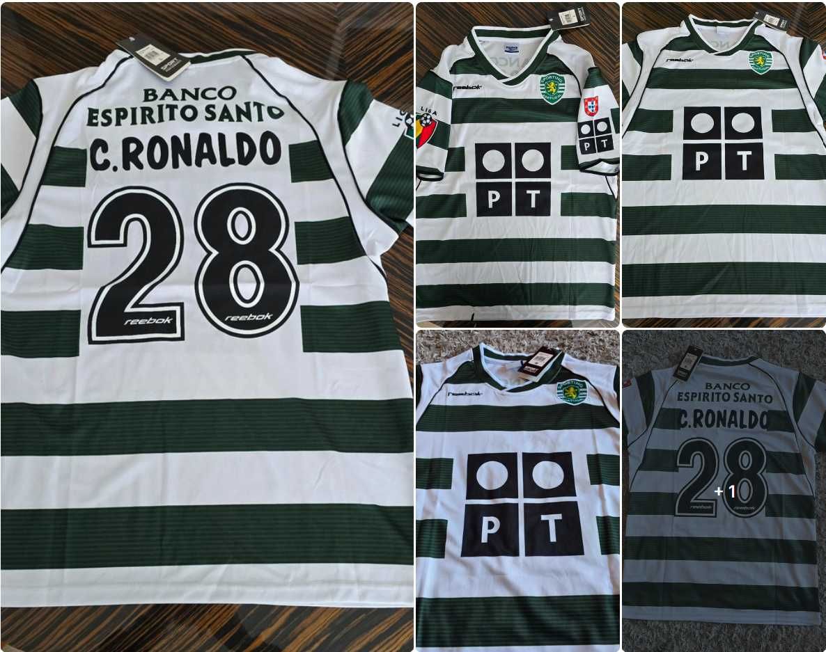 Camisola Sporting SC - C. Ronaldo #28 - 2002/2003 - Size L