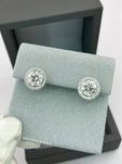 Серьги с GIA бриллиантами Белое золото