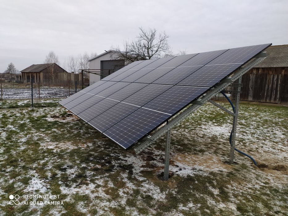 KONSTRUKCJA PV kompletna na grunt dwupodporowa fotowoltaika