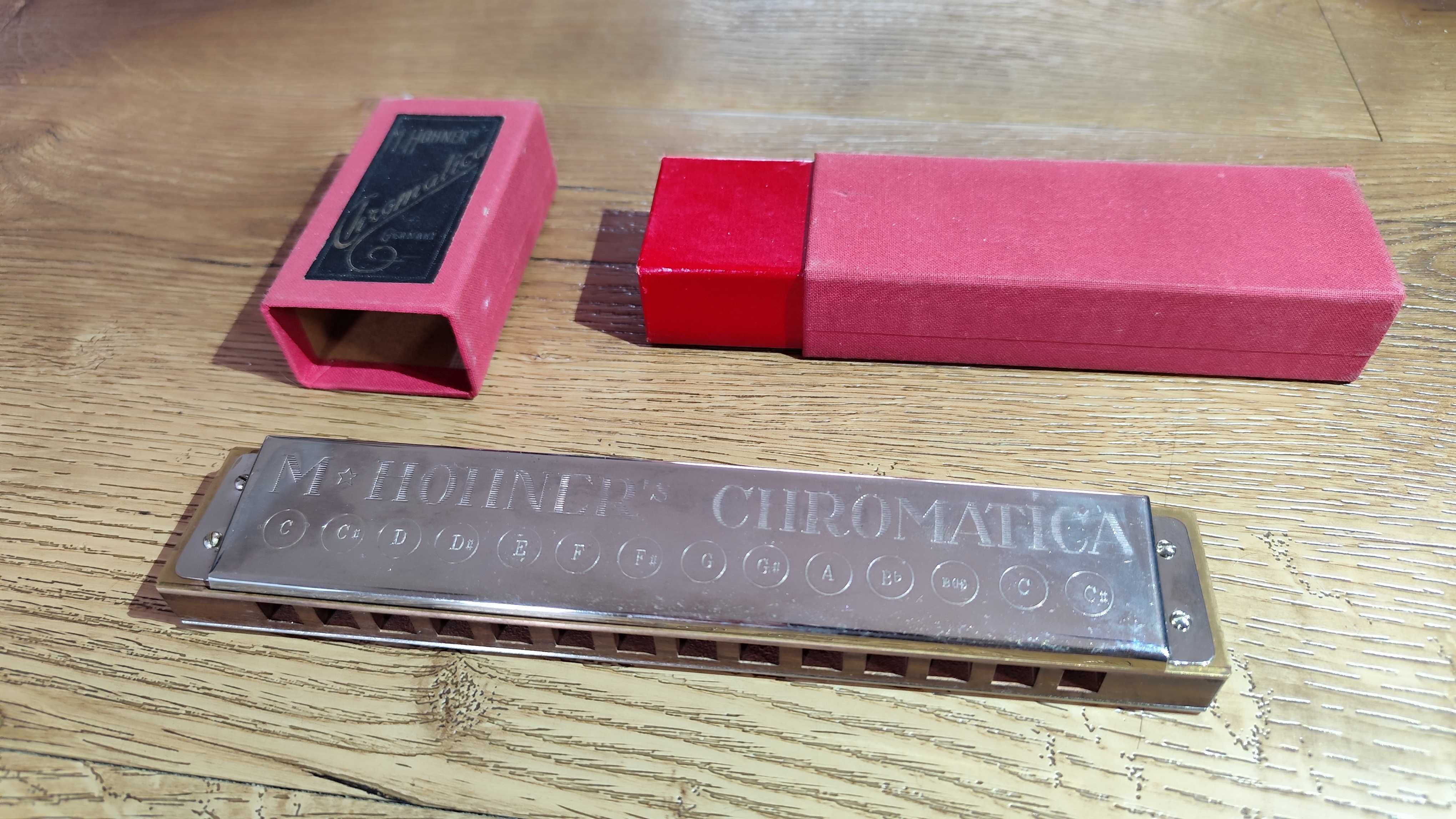 Harmonijka Hohner Chromatica Basowa unikatowa kolekcjonerska lata 60"