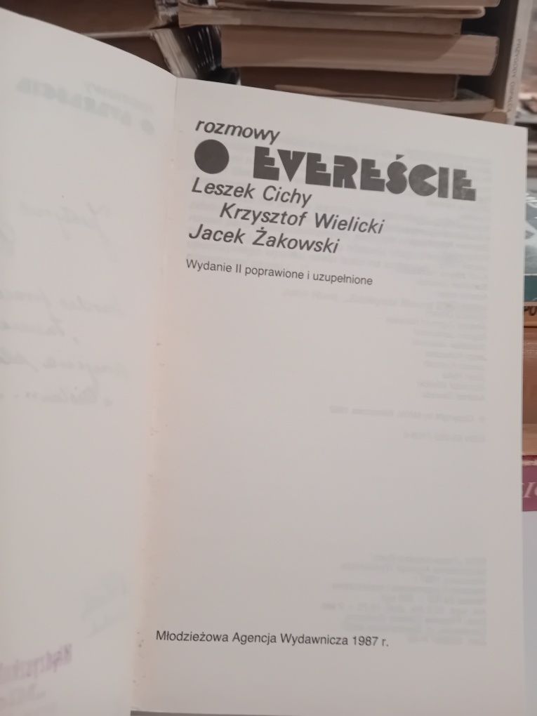 Rozmowy o Evereście Leszek Cichy