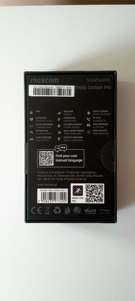 Nowy smartwatch MAXCOM FW56 Carbon Pro