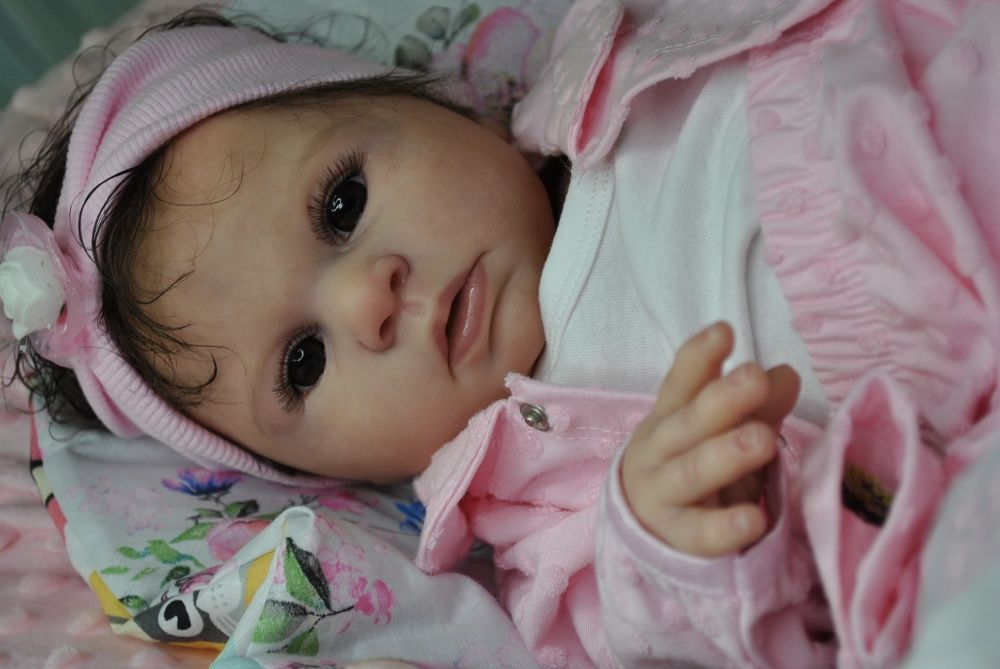 Lalka reborn j. silikonowa realistyczna 53 cm baby niemowlę certyfikat