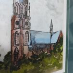 Akwarela, pejzaż, Mieczysław Błaszczyk