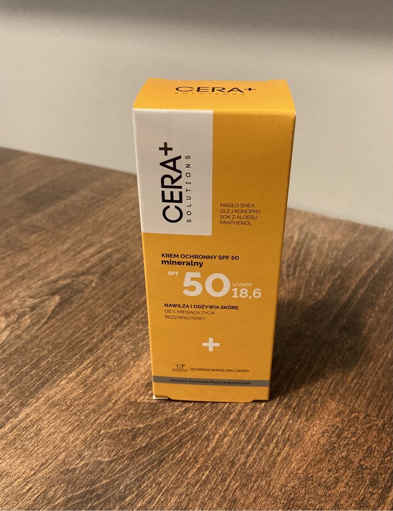 NOWY Krem ochronny spf50 mineralny