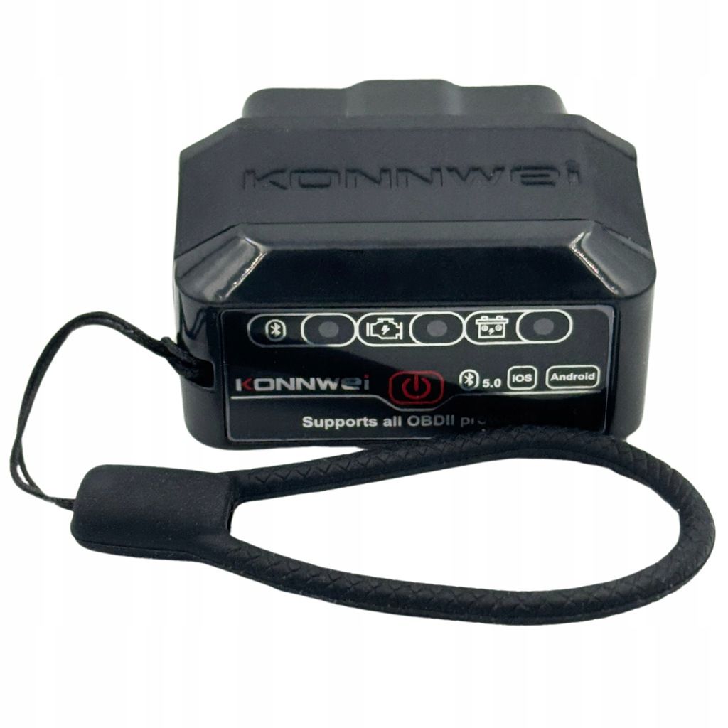Interfejs Konnwei KW905 Czarny ELM327 Bluetooth 5.0 ANDROID iOS