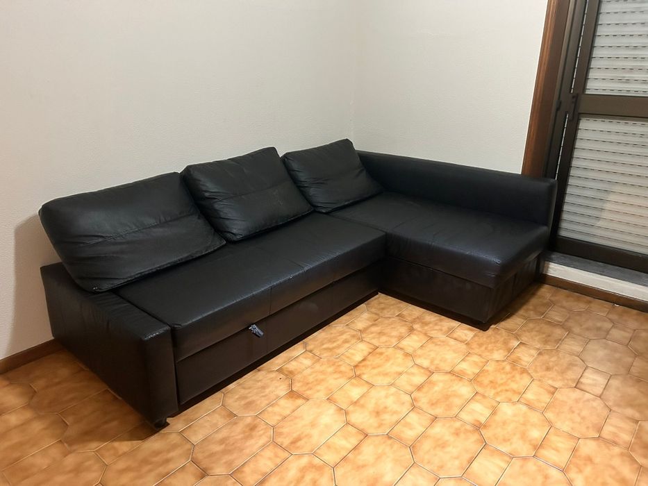 Sofá chaise longue extensível com arrumação