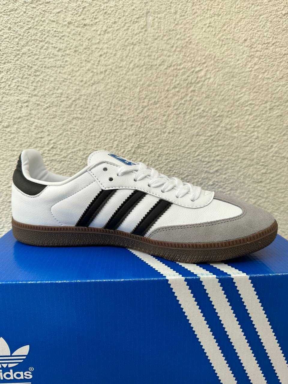 Кроссовки женские adidas samba white кеды белые кроcівки адідас