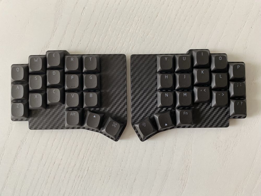 Ергономічна спліт клавіатура Flake 2 в 1 (choc+mx), підтримка Miryoku