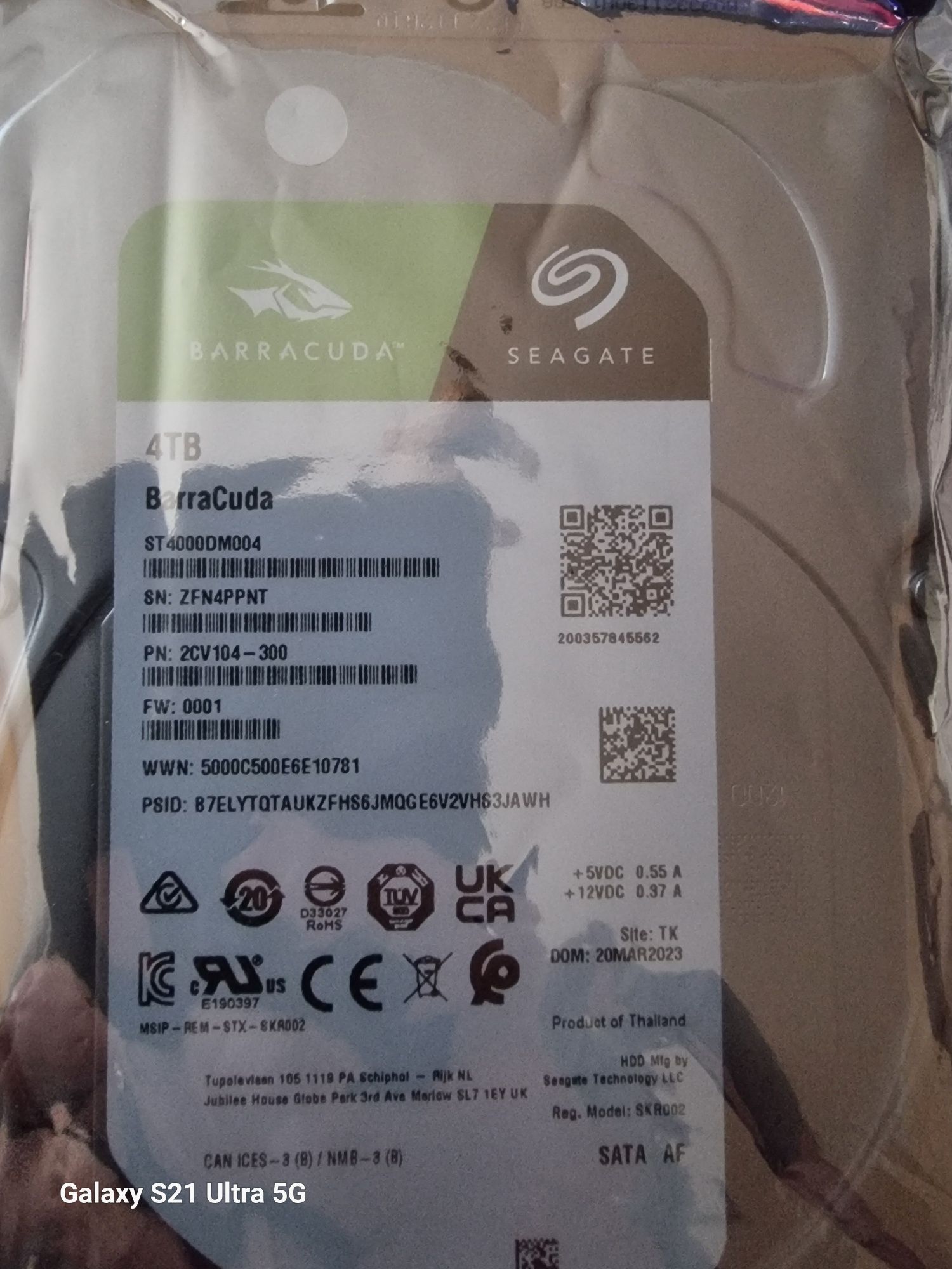 Жорсткий диск Seagate BarraCuda HDD 4TB