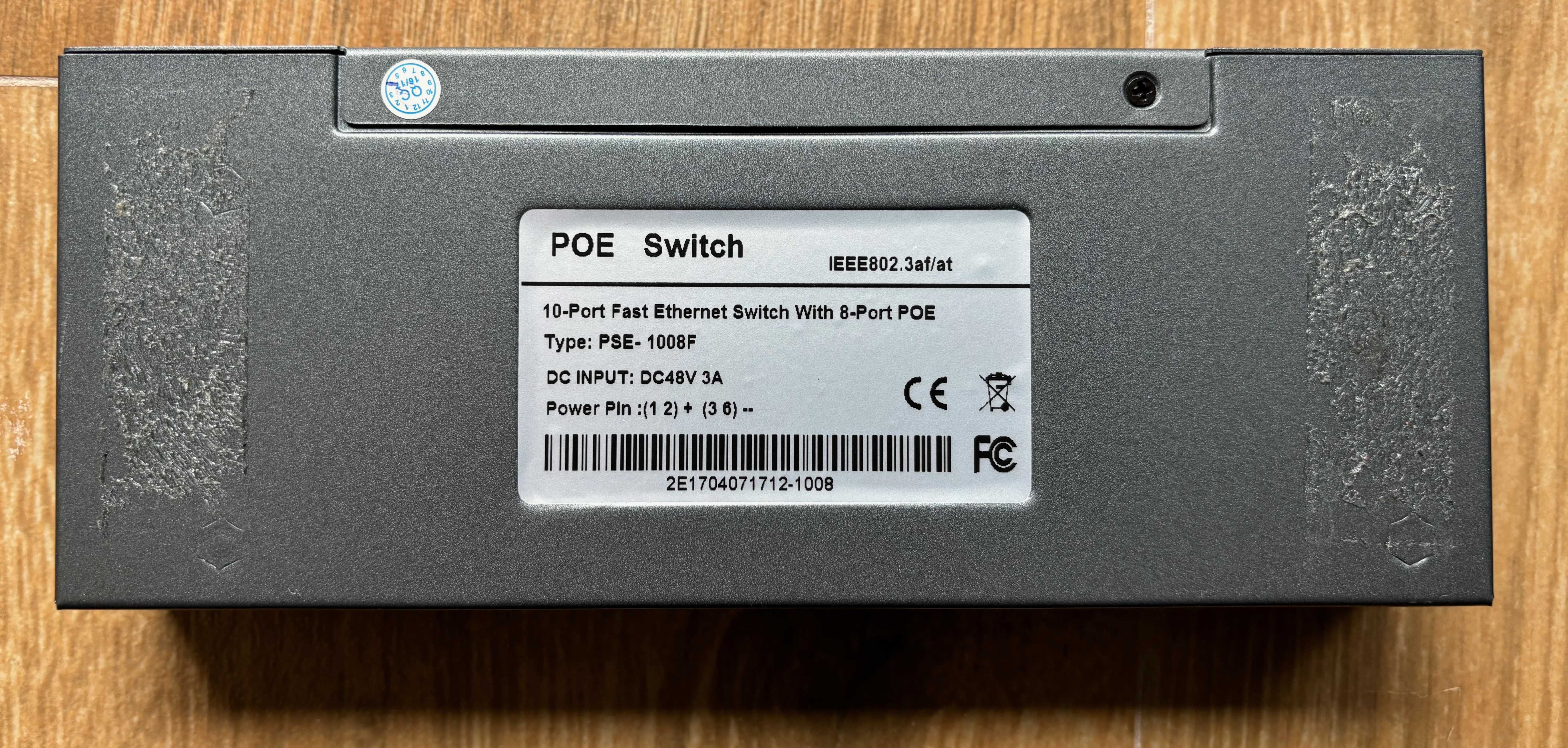 Escam POE Switch 10 portos - Ideal para cameras de vigilância