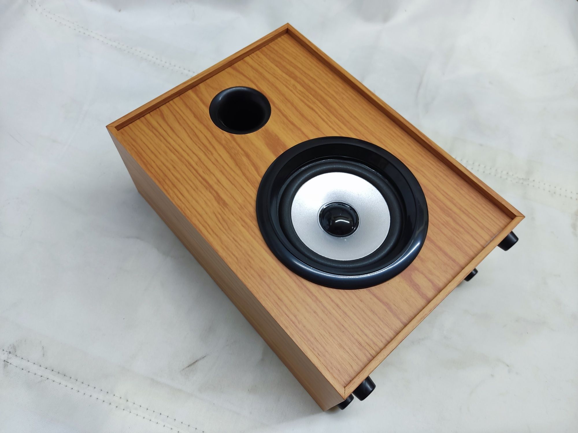 Głośniki Komputerowe Bluetooth 5.0 Drewno Retro Głośnik Akumulator