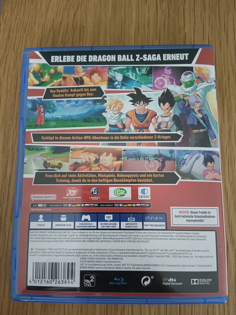 Dragon ball Z kakarot PS4