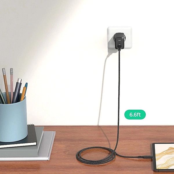 Ładowarka Spigen ArcStation Pro + kabel USB-C 65W - biała