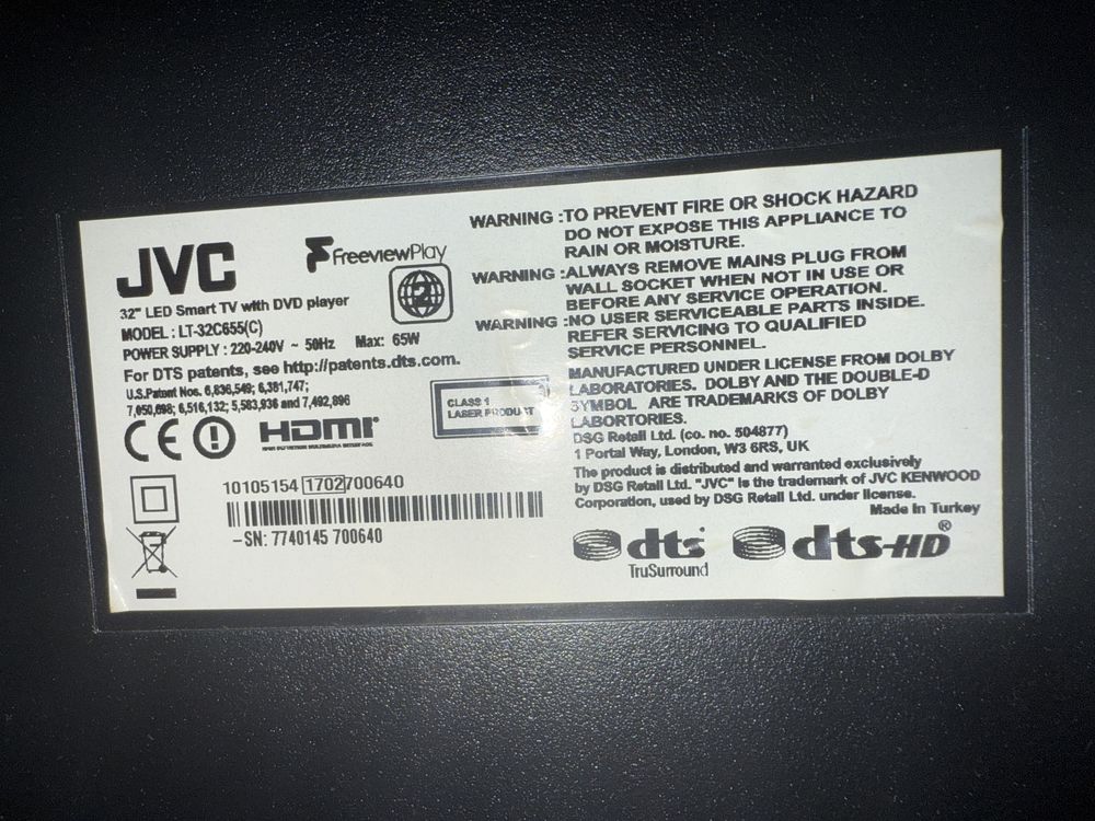 Telewizor JVC, sprawny