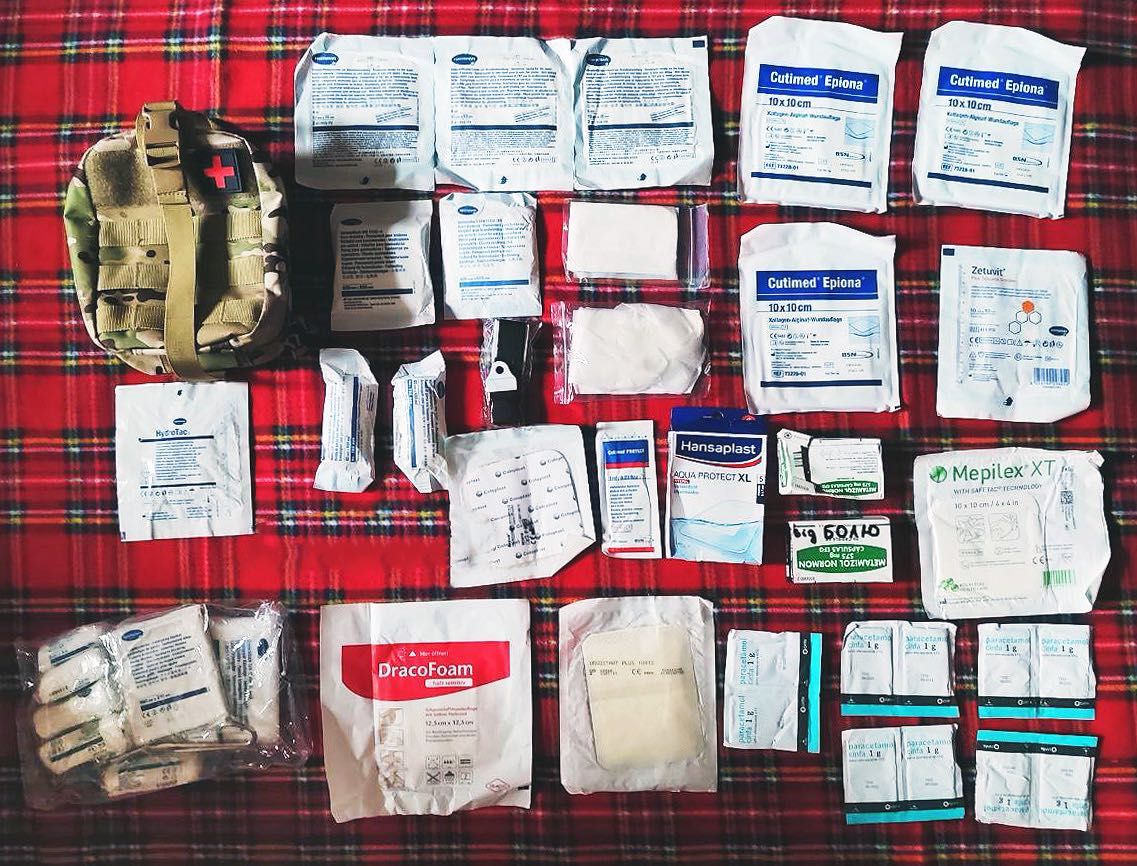 Медично-тактична аптечка. IFAK тактична med kit Aid бойова
