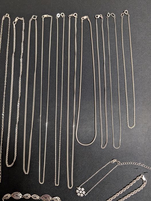Срібні ланцюжки та браслети 925 проби