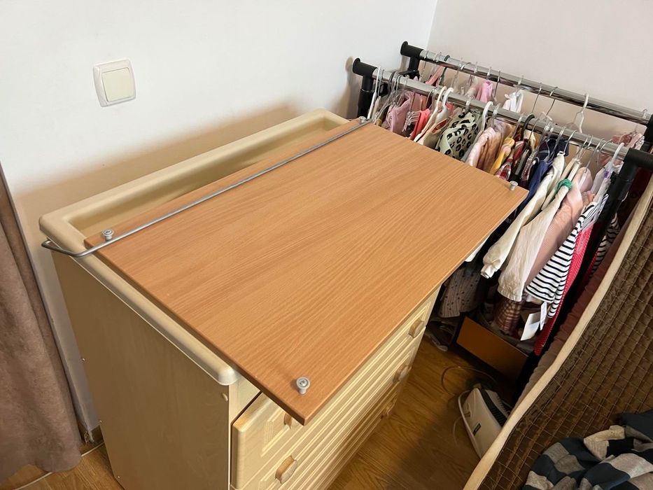 Дитячий комод - сповивач, пеленальний комод з ванночкою Neonato Roma