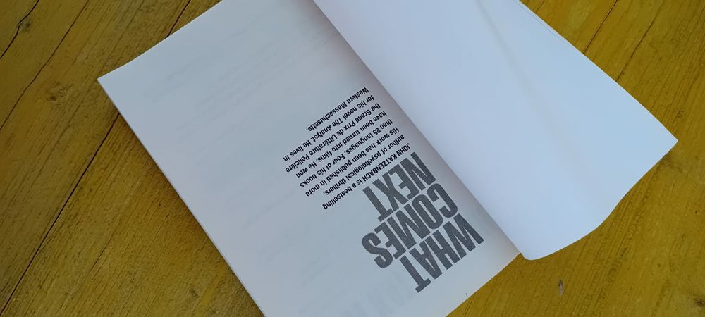 Livro - What comes next de John Katzenbach em inglês