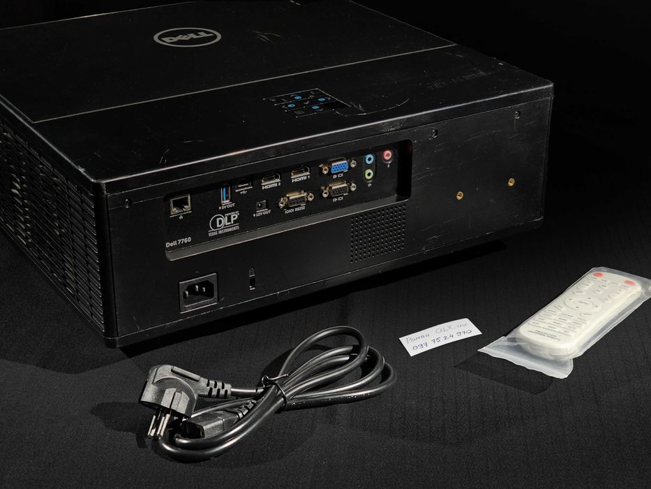 Лазерно-світлодіодний проектор LED DELL 7760 FullHD 1080, 5400лм WUXGA