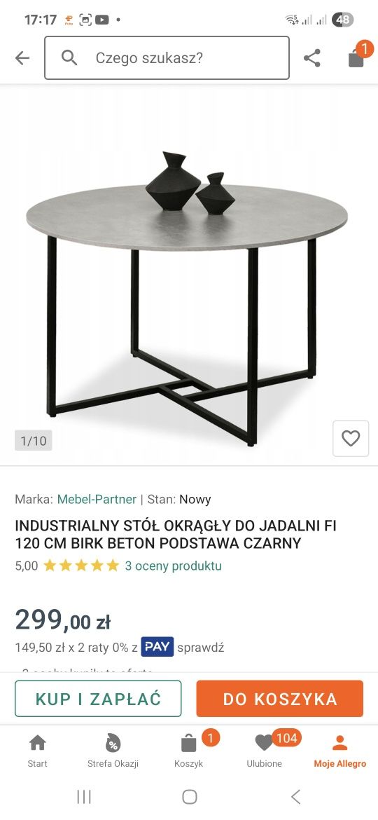 Stół jadalniany z 4 krzesłami w zestawie