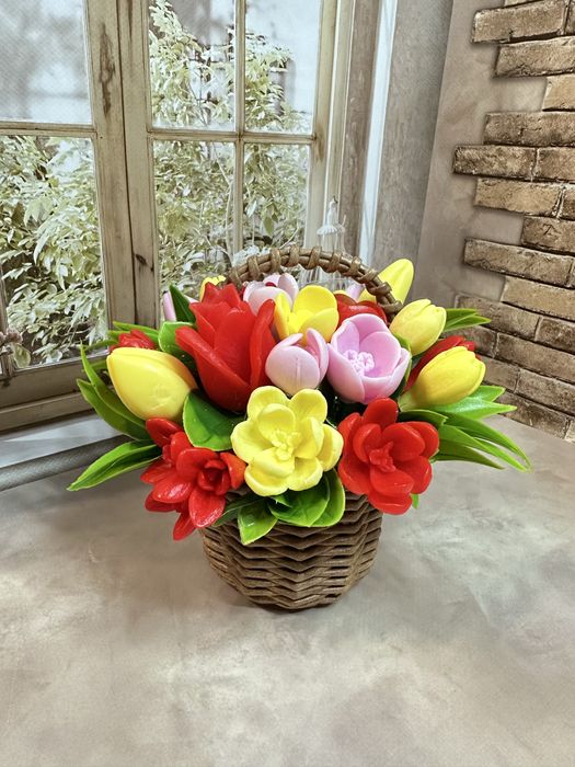 Квіти до дня вчителя!Квіти з мила!День народження