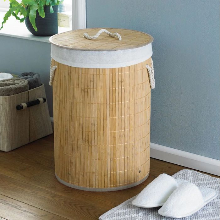 Kosz na pranie 60l bambusowy