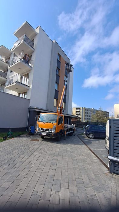 Wynajem, Podnośnik koszowy, zwyżka 22- 30m, wycinka drzew, mycie okien