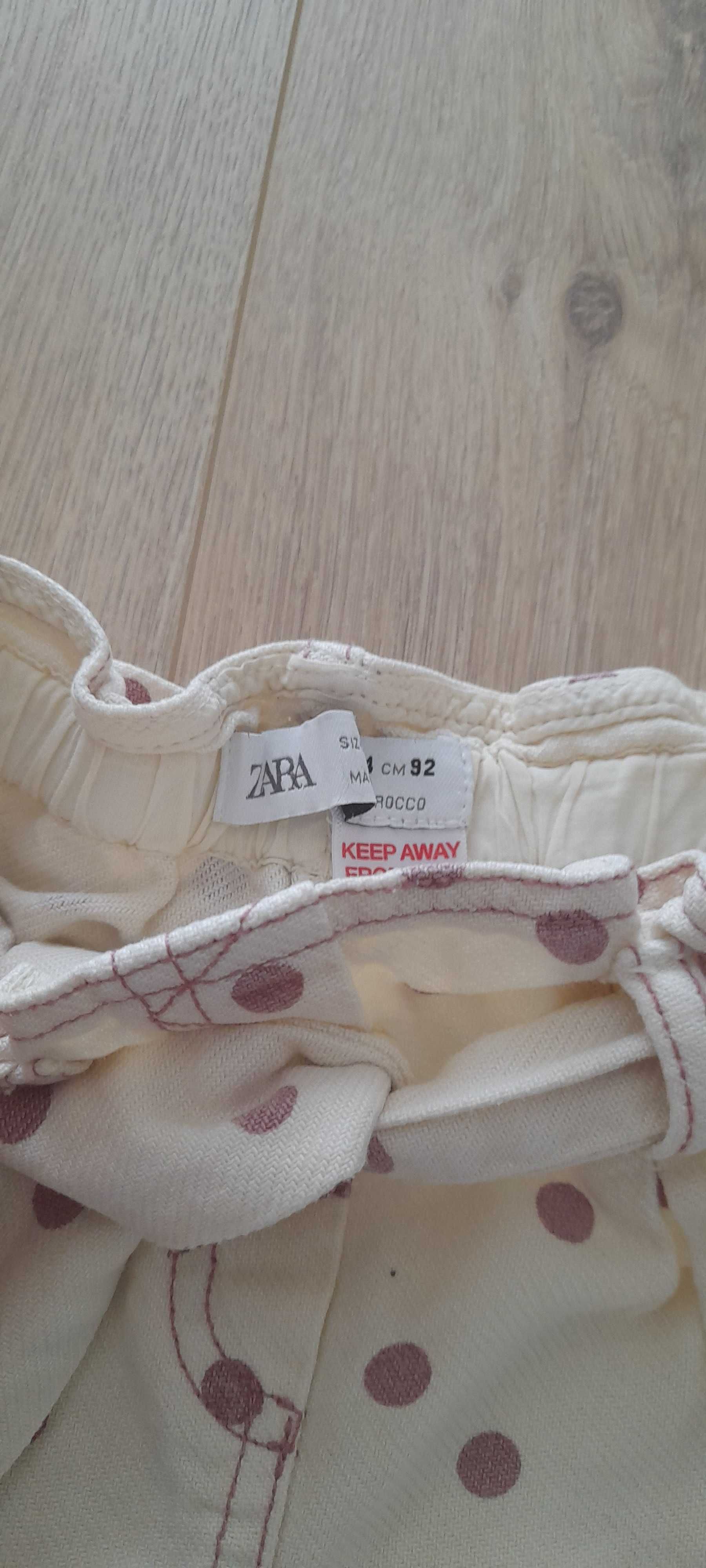 Spodenki dziewczęce Zara paperbag r.104